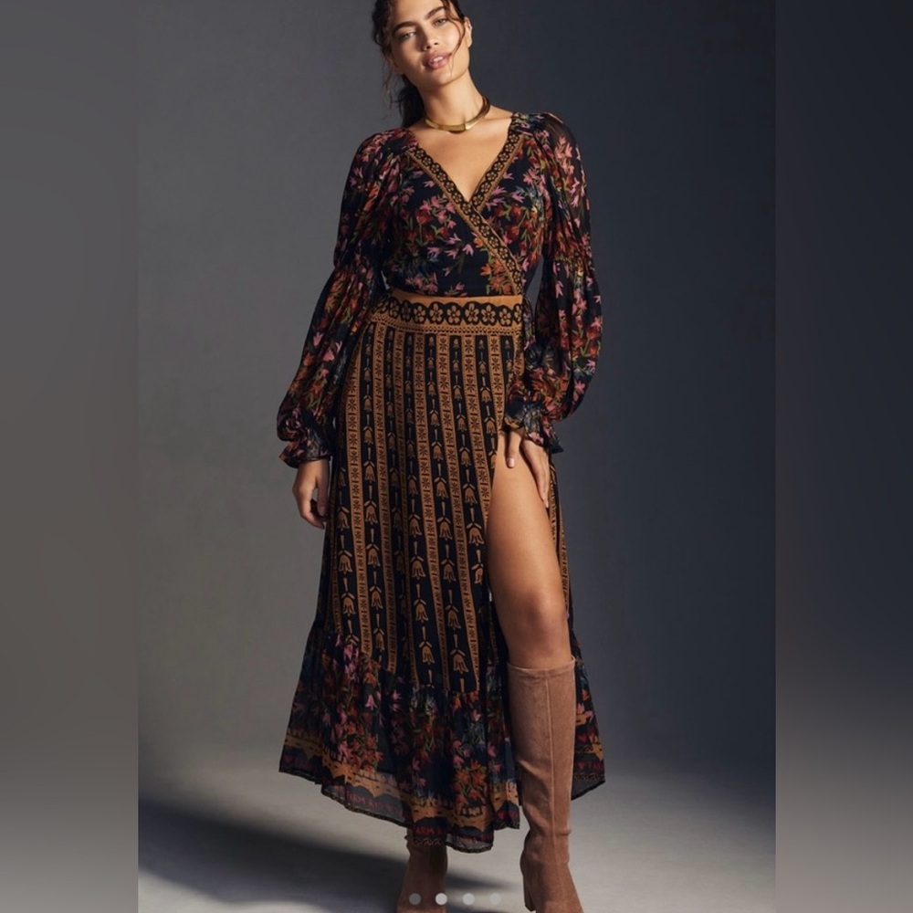 FARM Rio for Anthropologie Wrap Dress